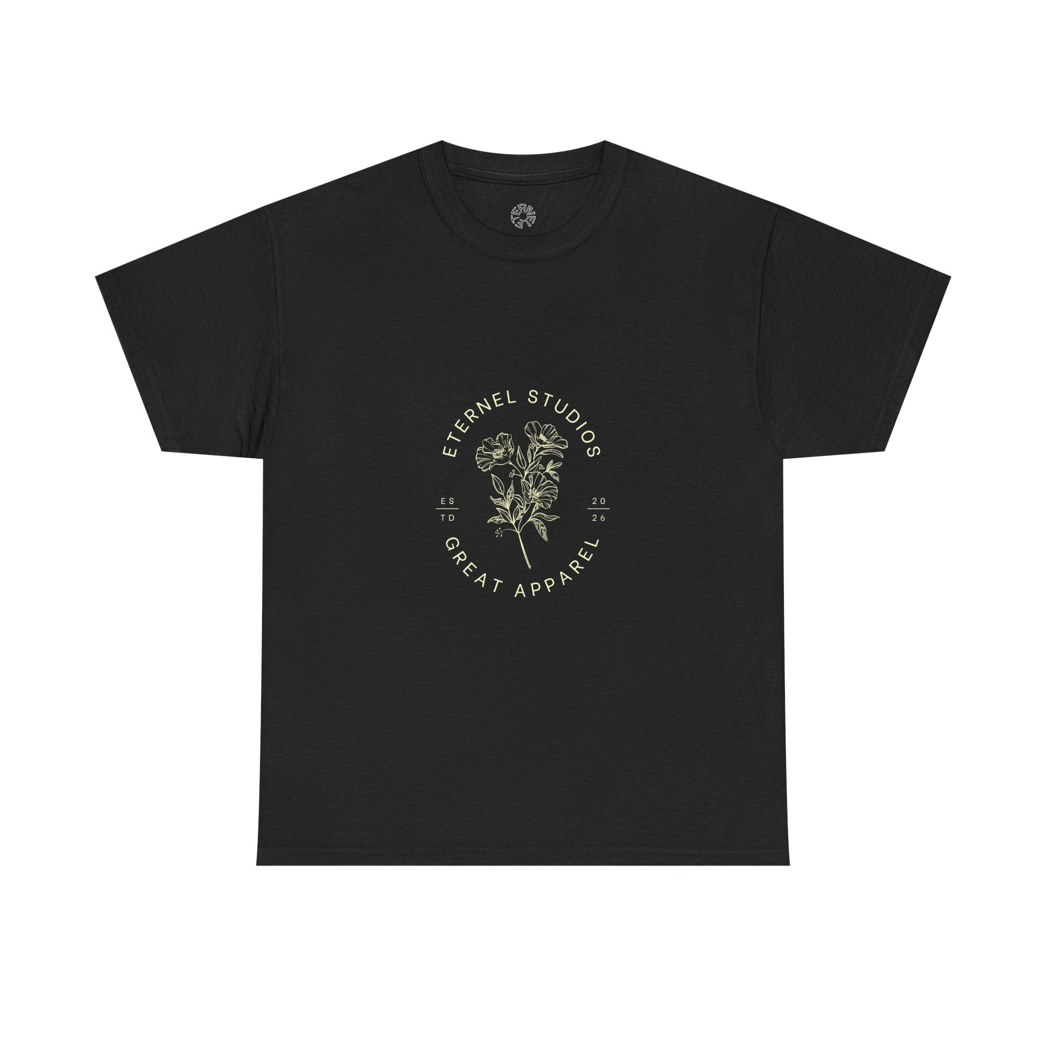 Floral Crest T-Shirt — "Eternel Studios Great Apparel" Botanical Tee
